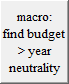macro:
find budget > year neutrality
